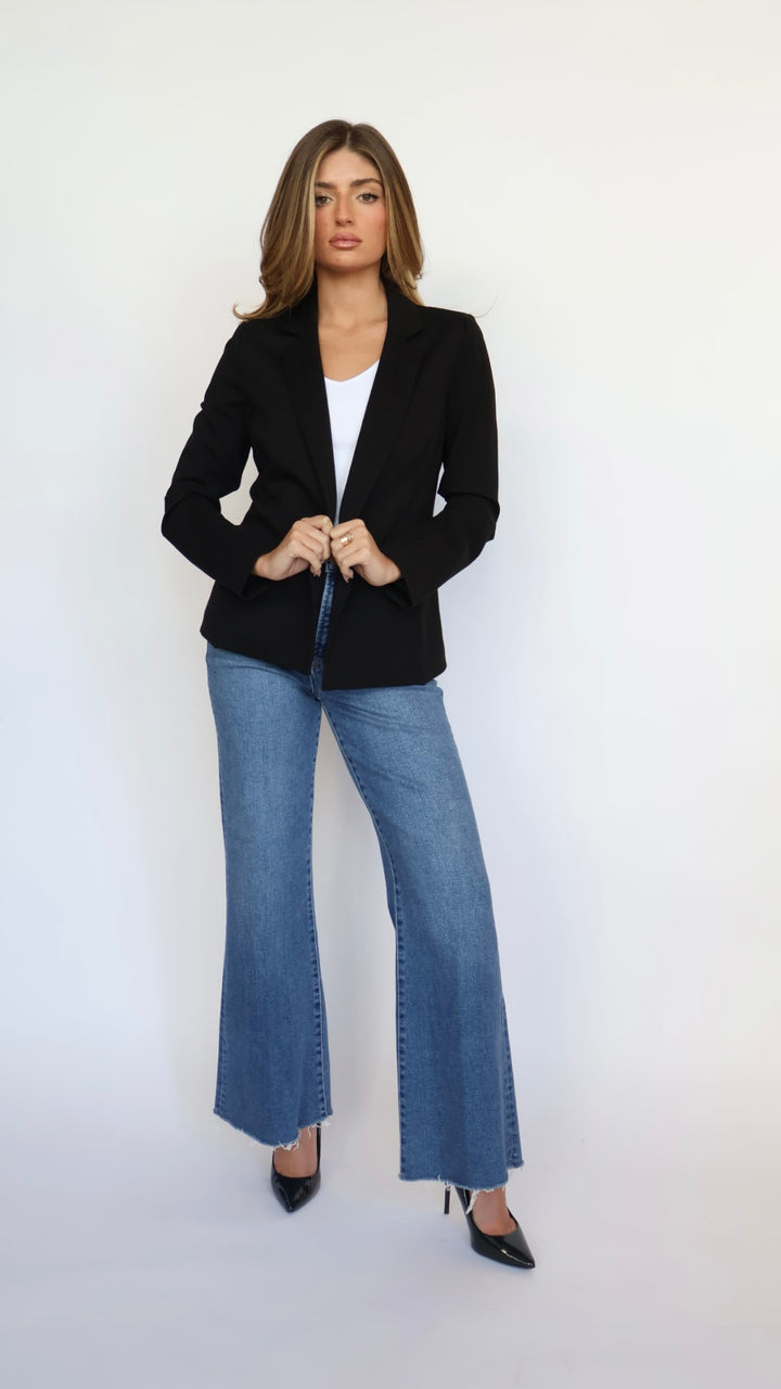 Dear John Denim Fiona Slim Wide Leg Jeans Midtown