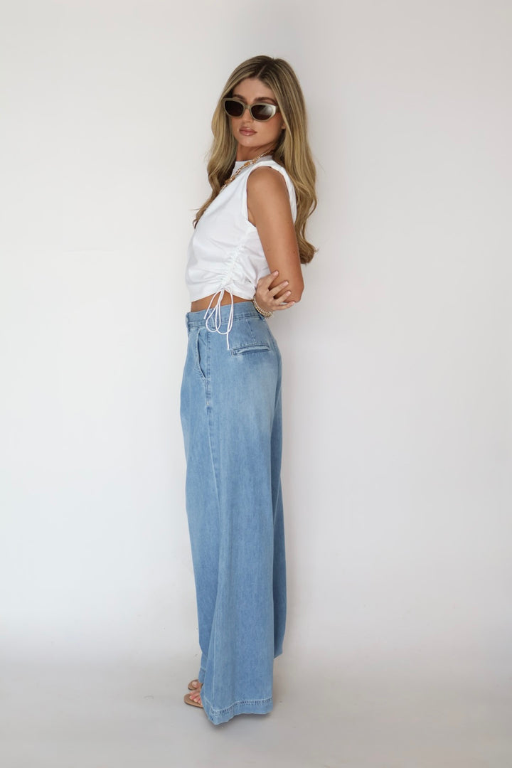Habitual Pleated Denim Trouser