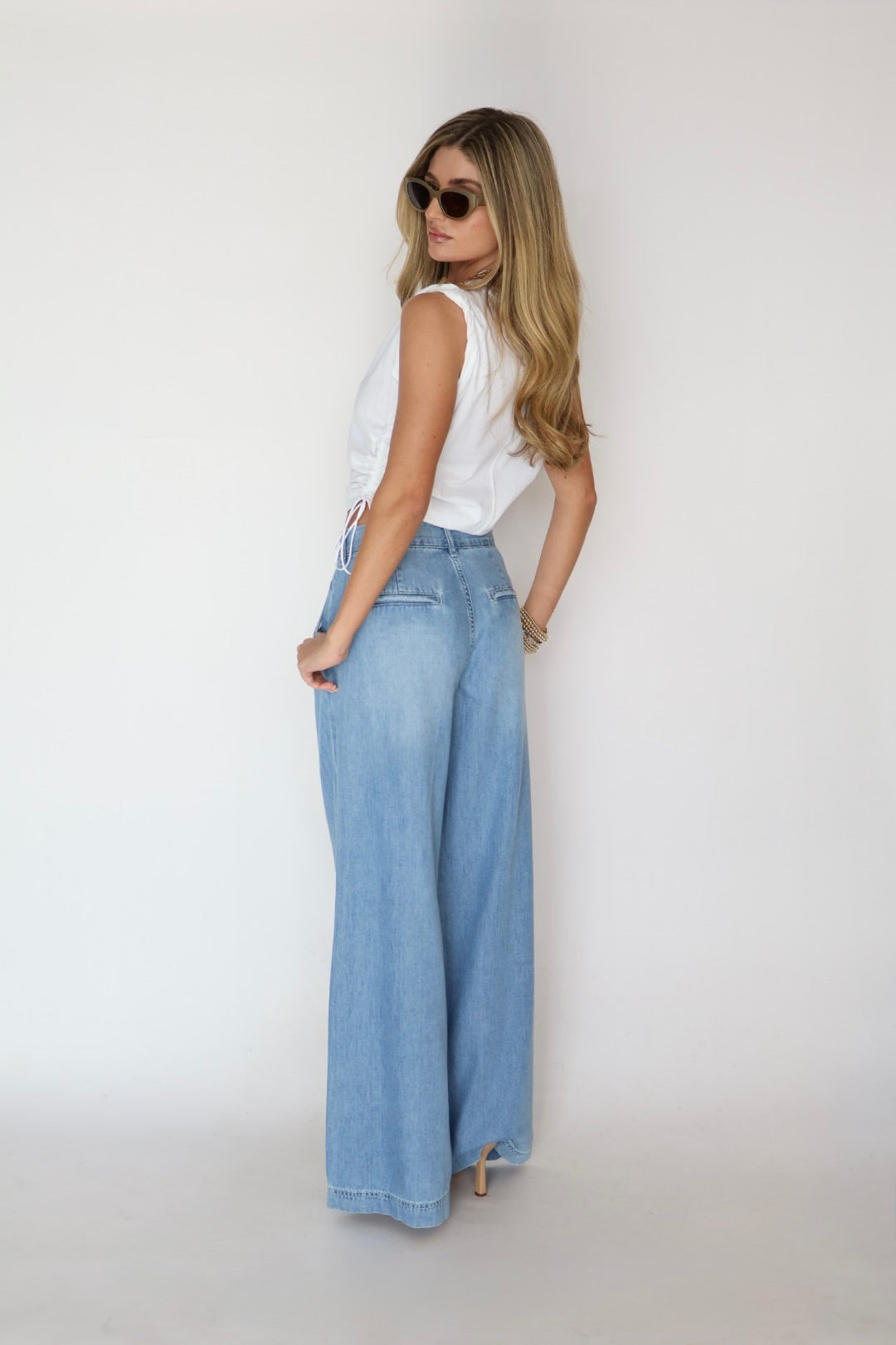 Habitual Pleated Denim Trouser
