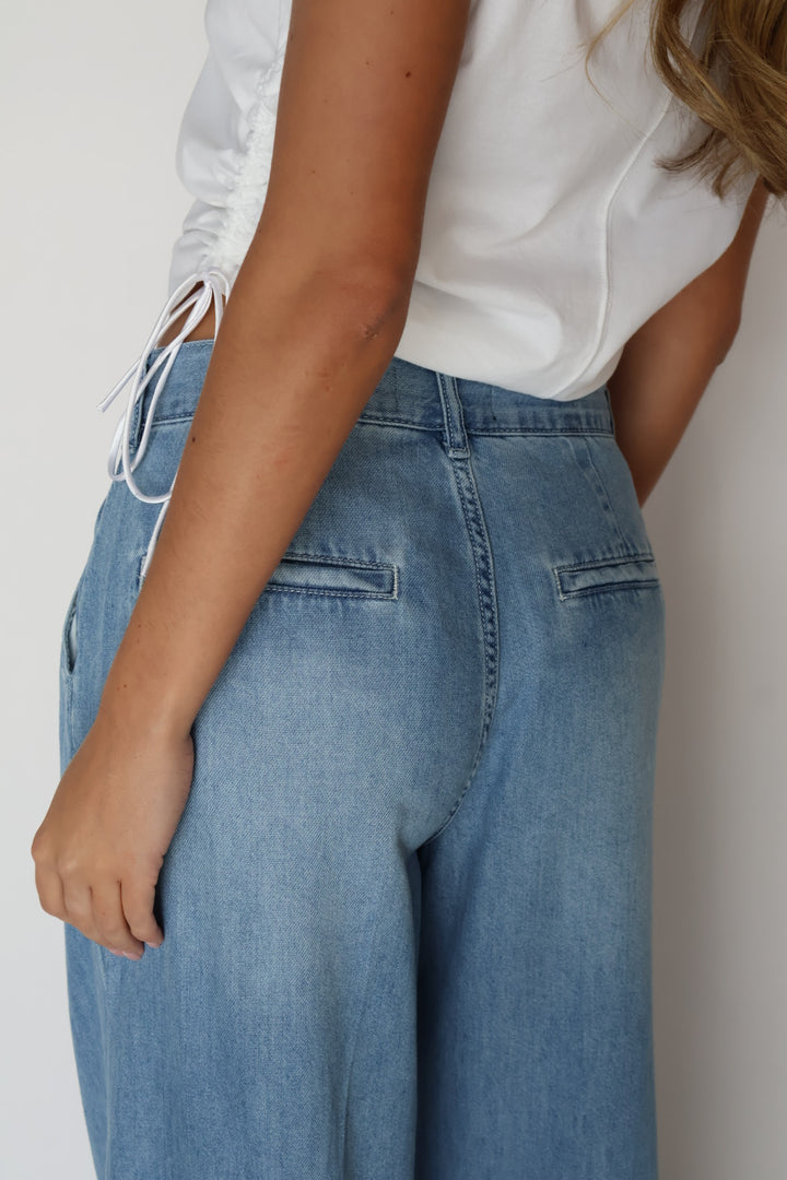 Habitual Pleated Denim Trouser