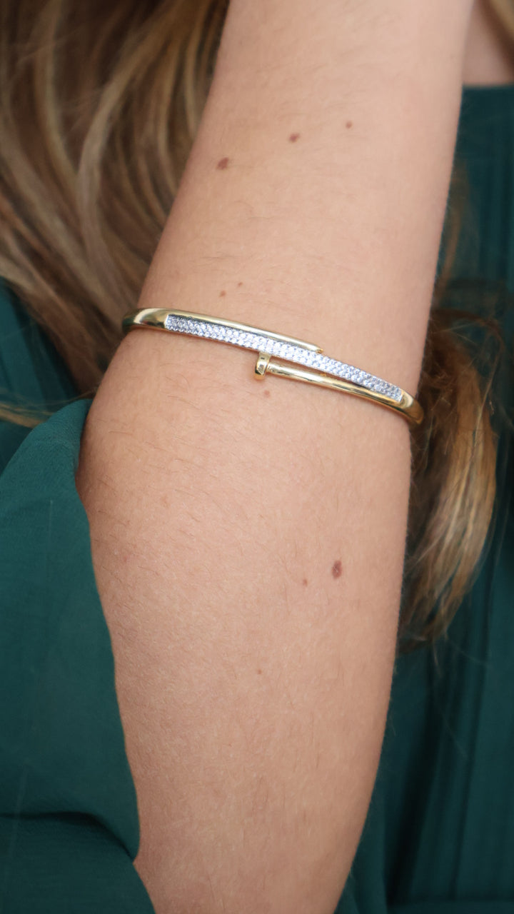 Gold Nail Bracelet