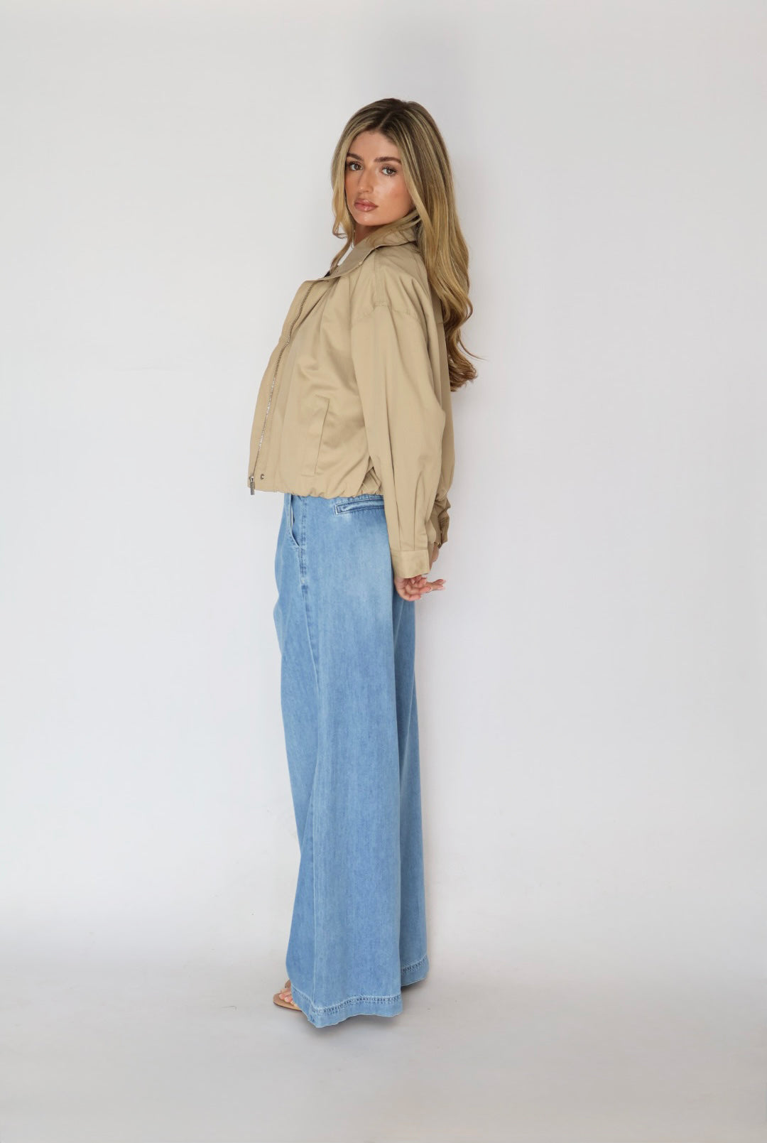 Crop Trench Coat