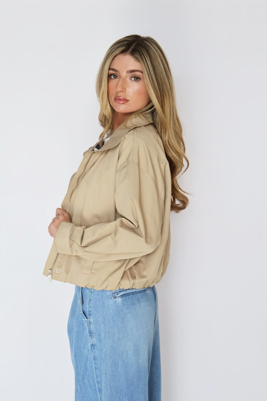 Crop Trench Coat