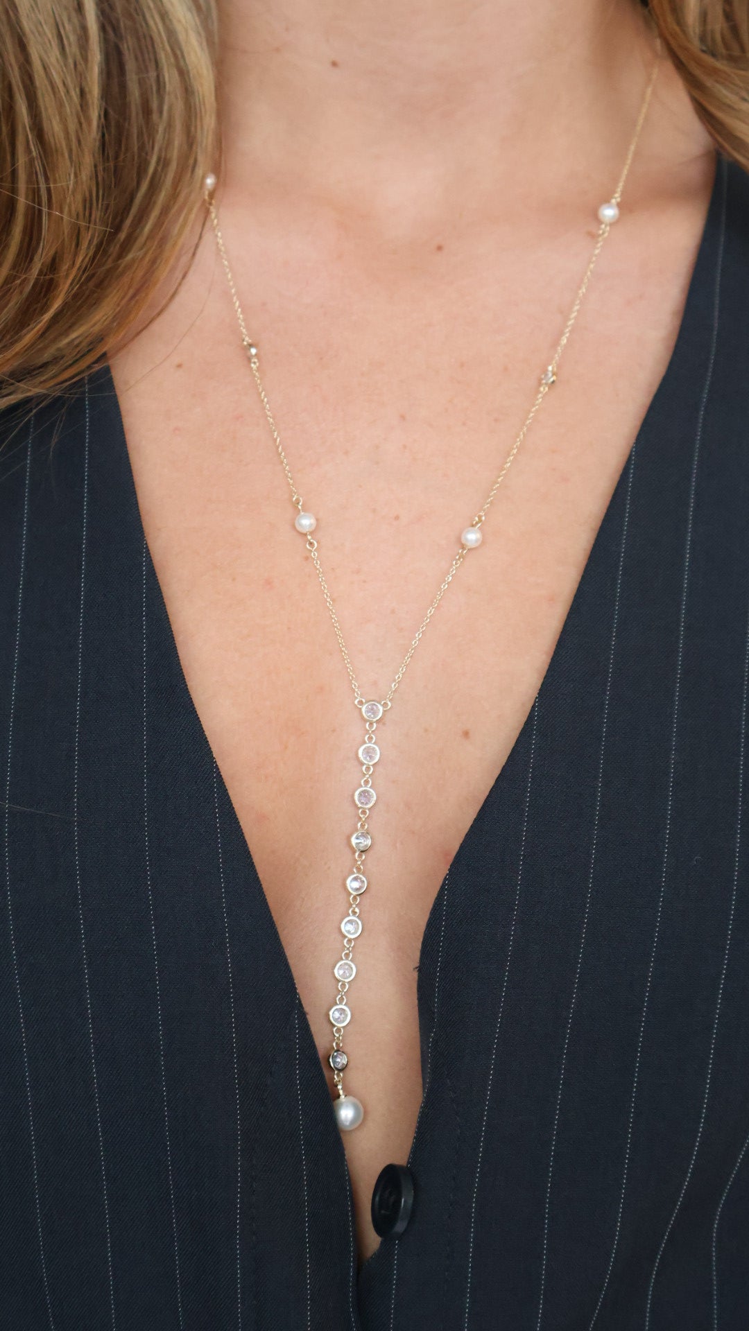 Detailed Lariat Necklace