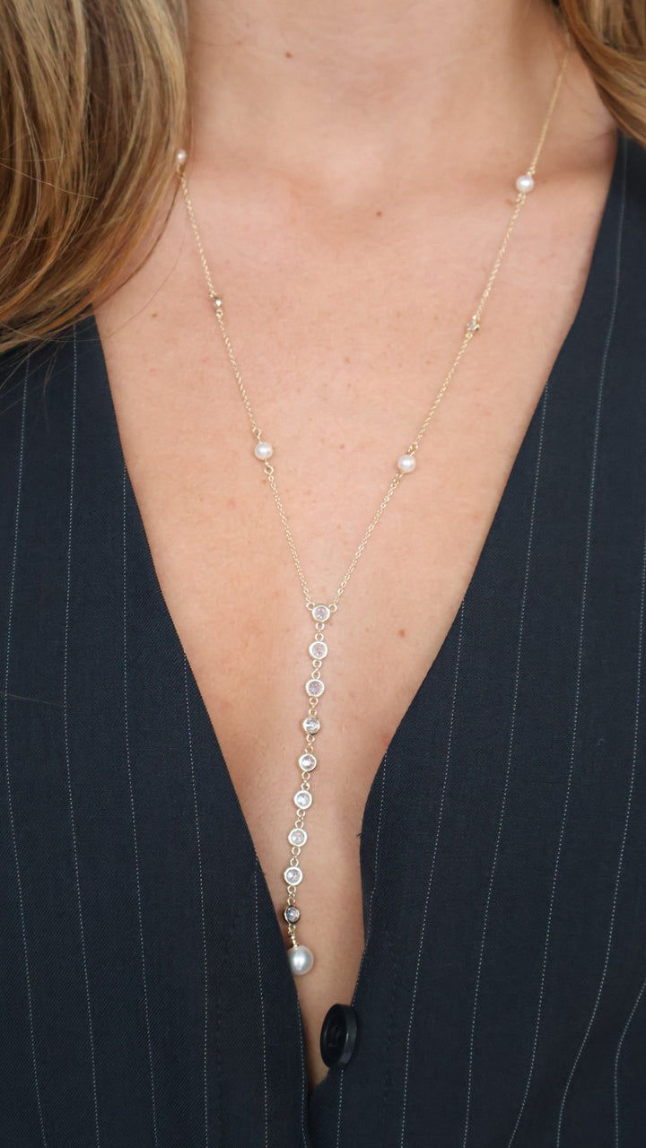 Detailed Lariat Necklace