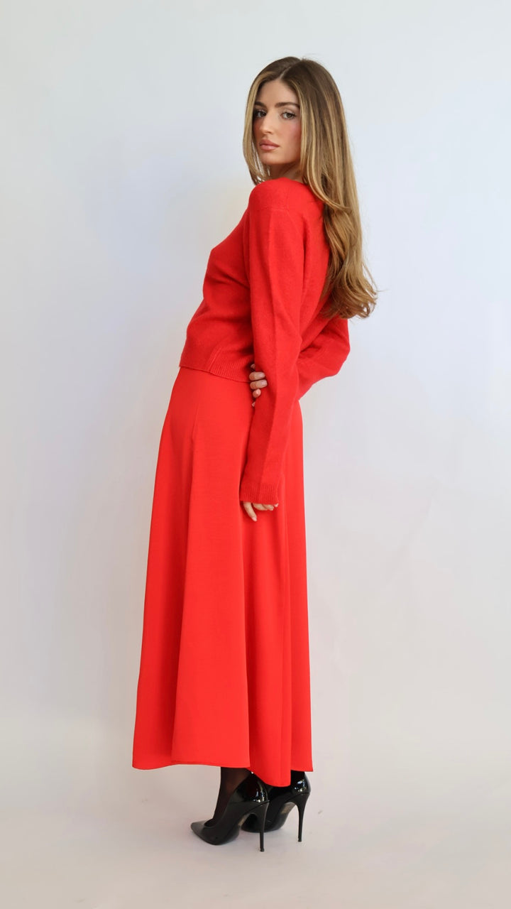 Z Supply Northpointe Satin Midi Skirt