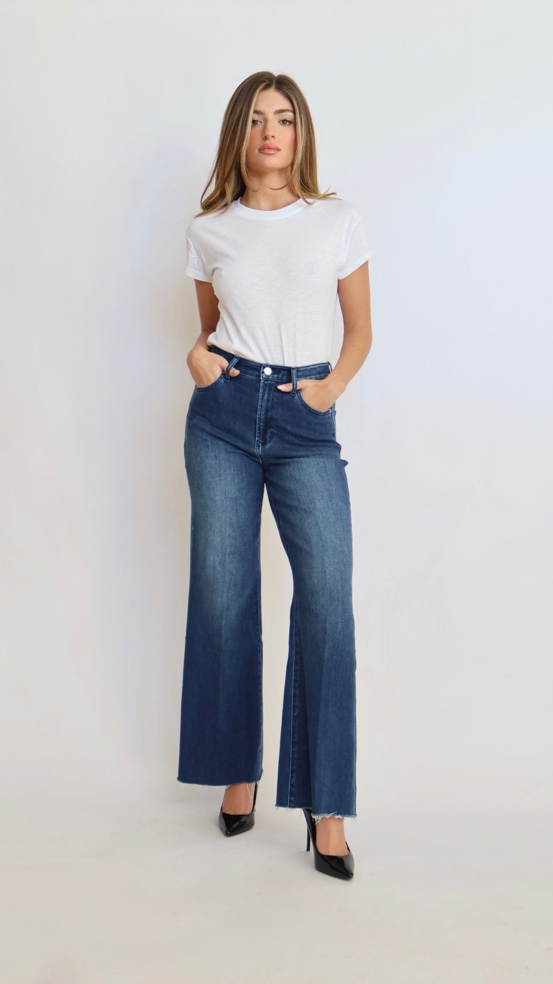 Dear John Denim Fiona Wide Leg Jeans Marsha