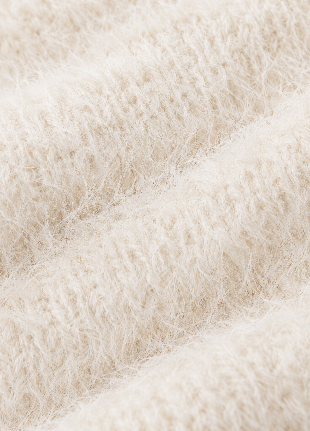 Ultra-soft Fuzzy Crewneck Knit Sweater