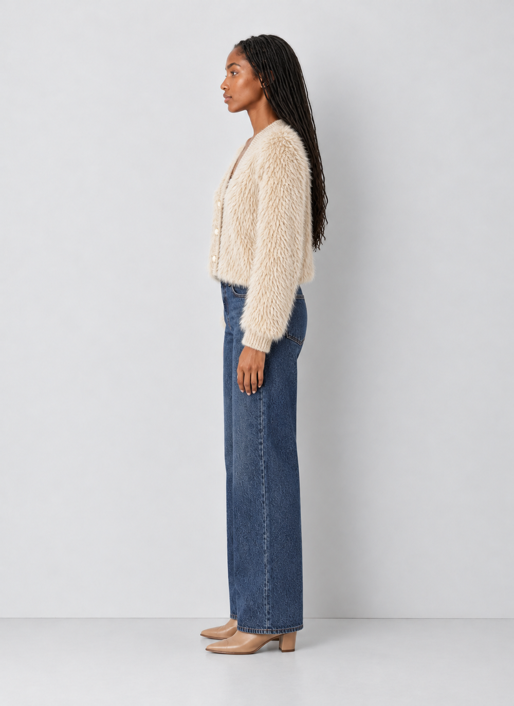 Faux Fur Cardigan