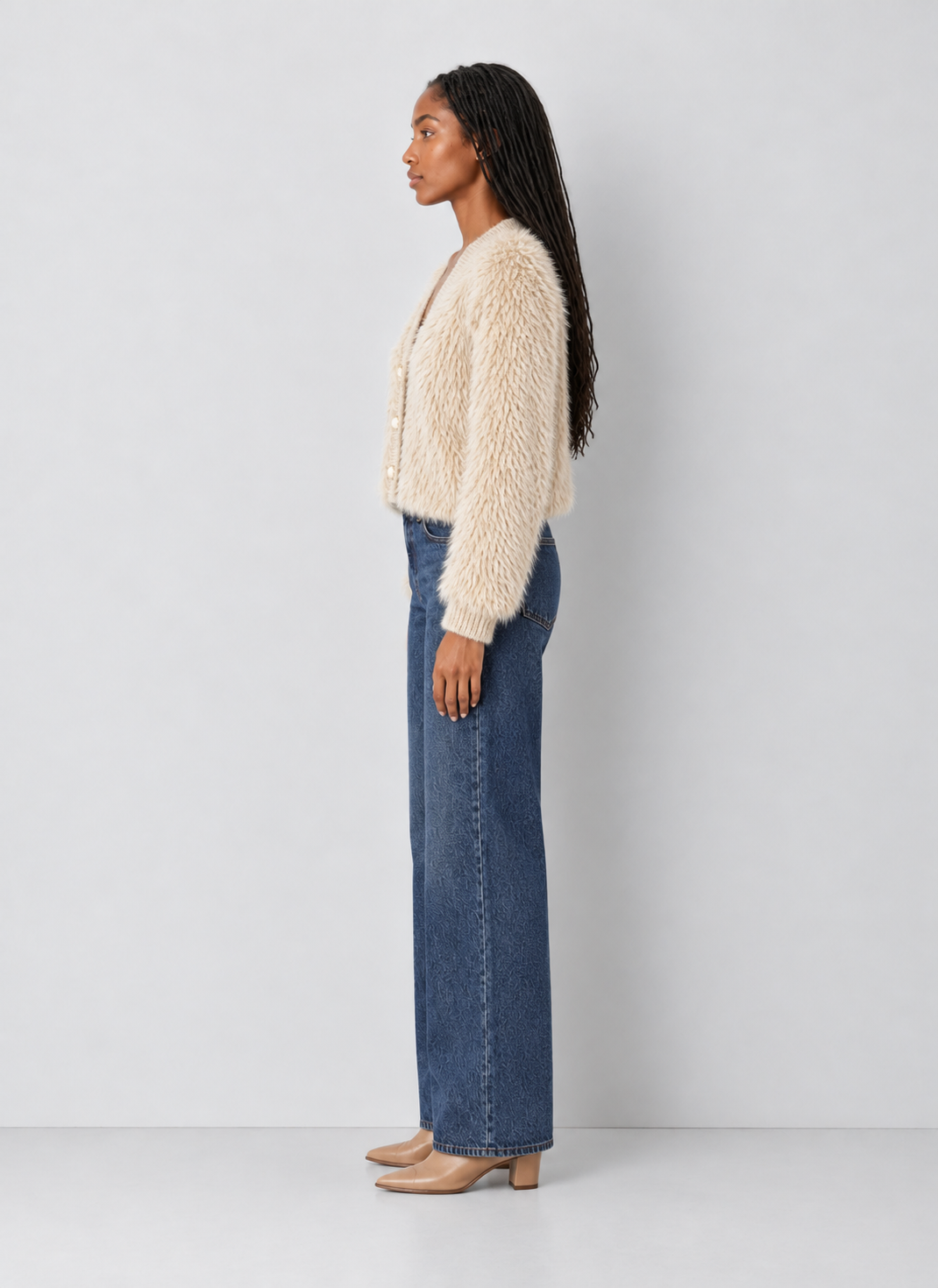 Faux Fur Cardigan