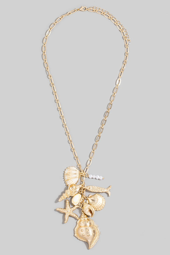 Preorder Sea Charm Cluster Necklace