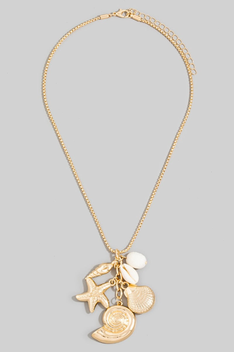 Assorted Sea Life Charms Necklace