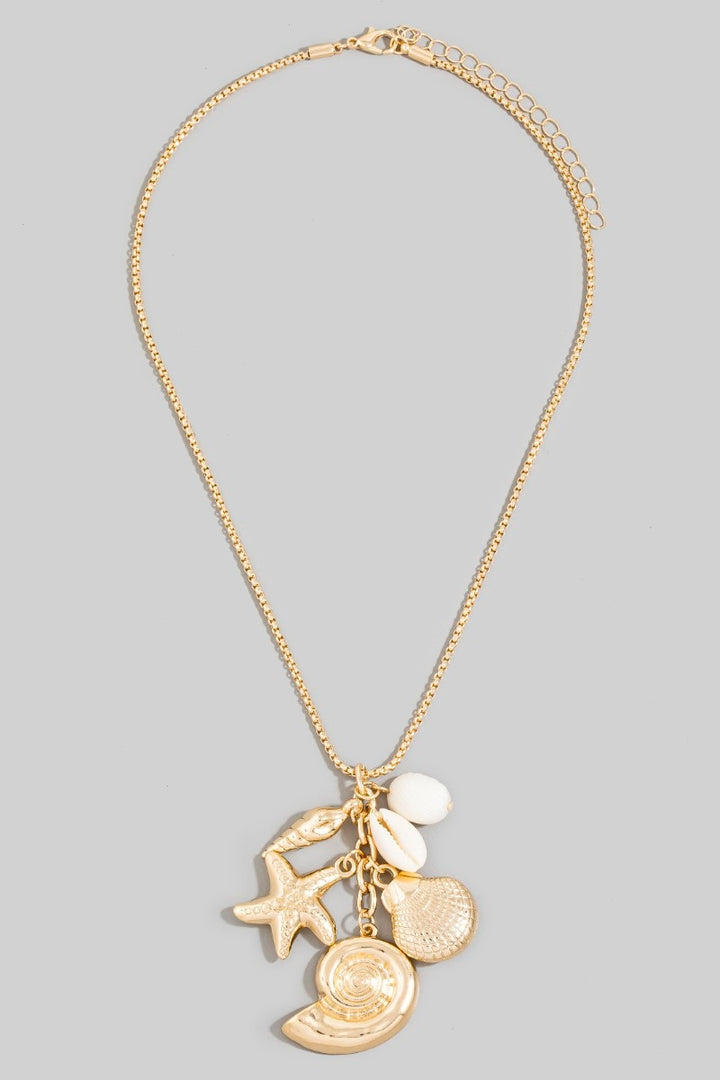 Assorted Sea Life Charms Necklace