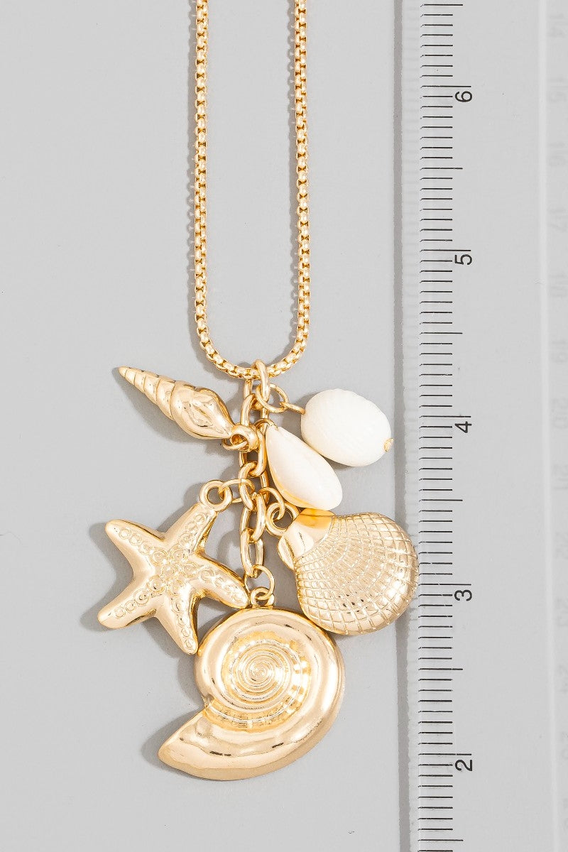 Assorted Sea Life Charms Necklace
