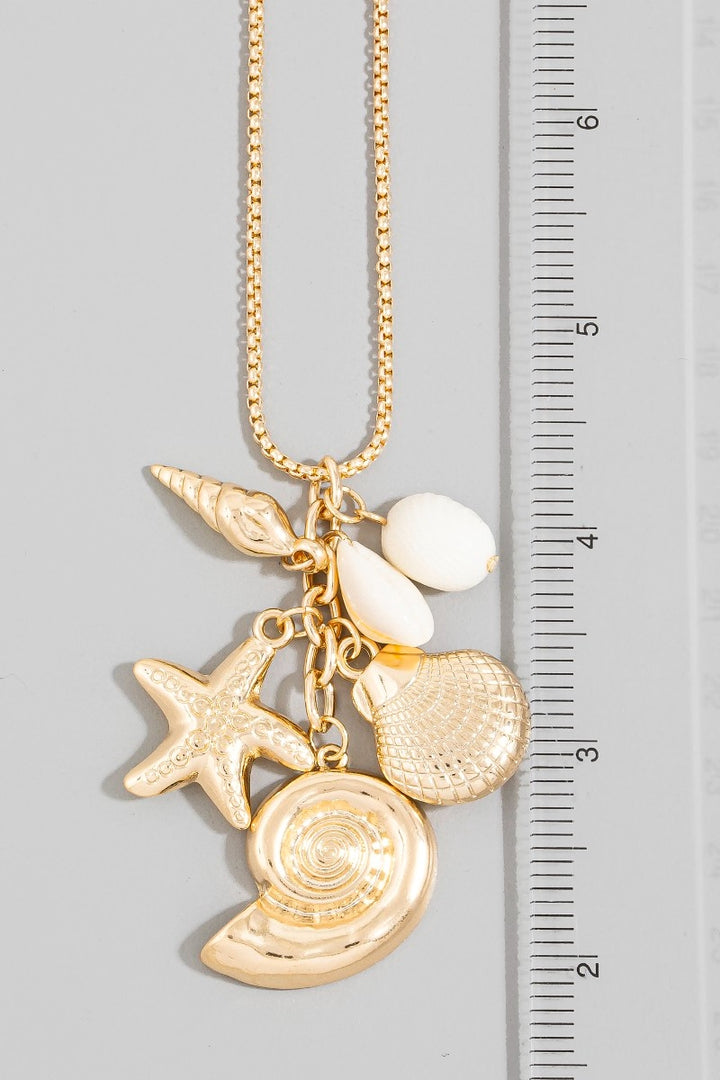 Assorted Sea Life Charms Necklace
