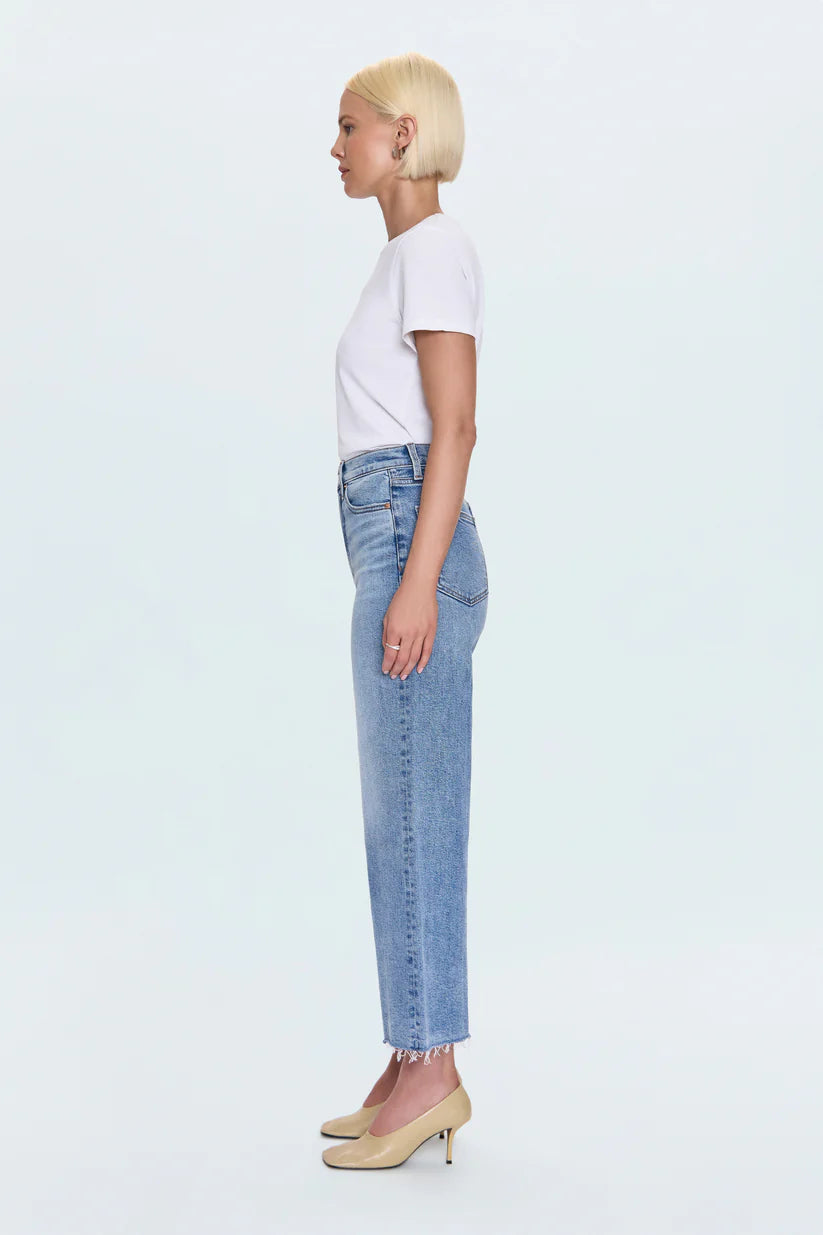 Pistola Lana High Rise Crop Ultra Wide Leg - Bistro