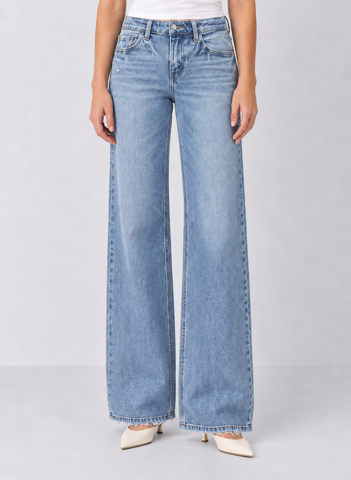 Vervet Emily Mid Rise Slim Wide Leg