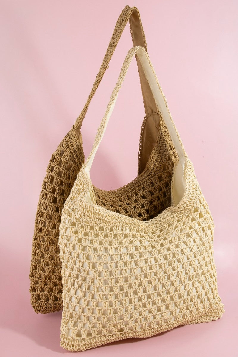 Preorder Straw Large Shoulder Bag