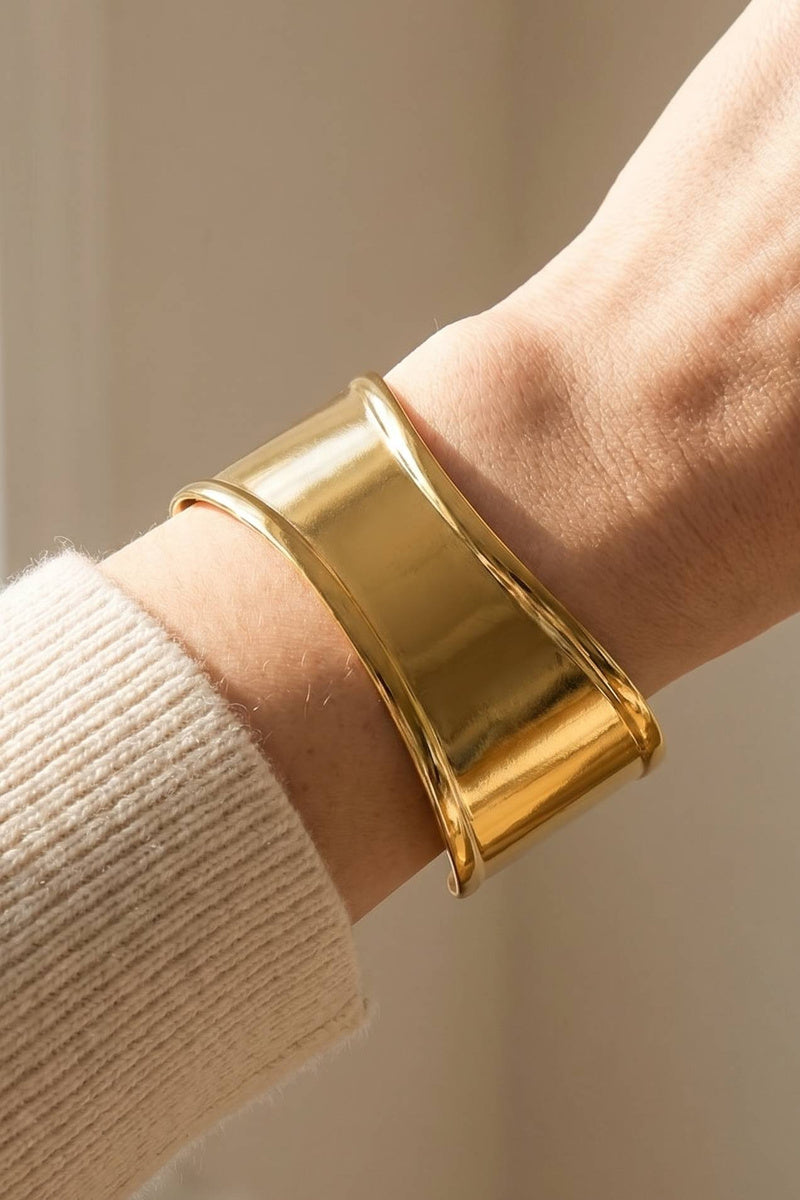 Preorder Wide Smooth Open Cuff Bracelet