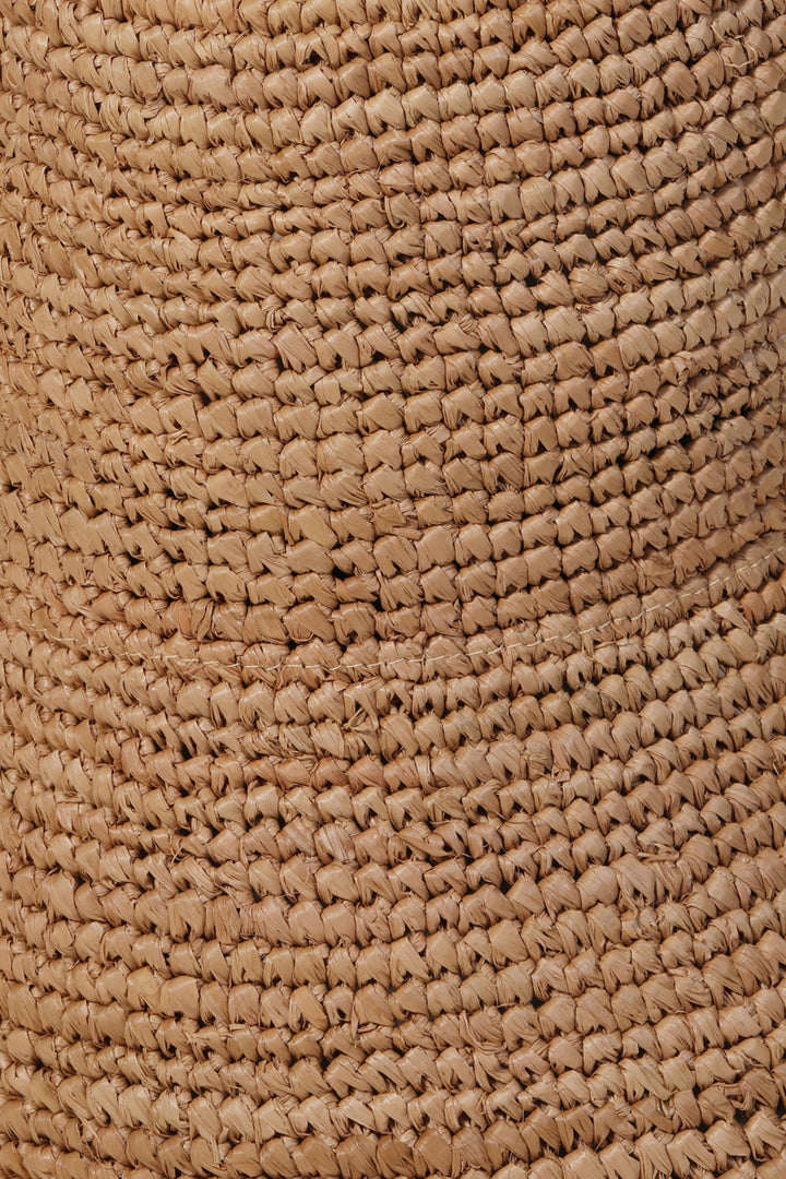 Braided Raffia Bucket Hat