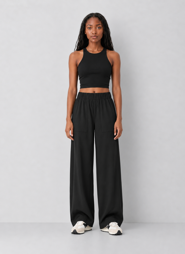 Beyond Yoga Easy Wide Leg Track Pants