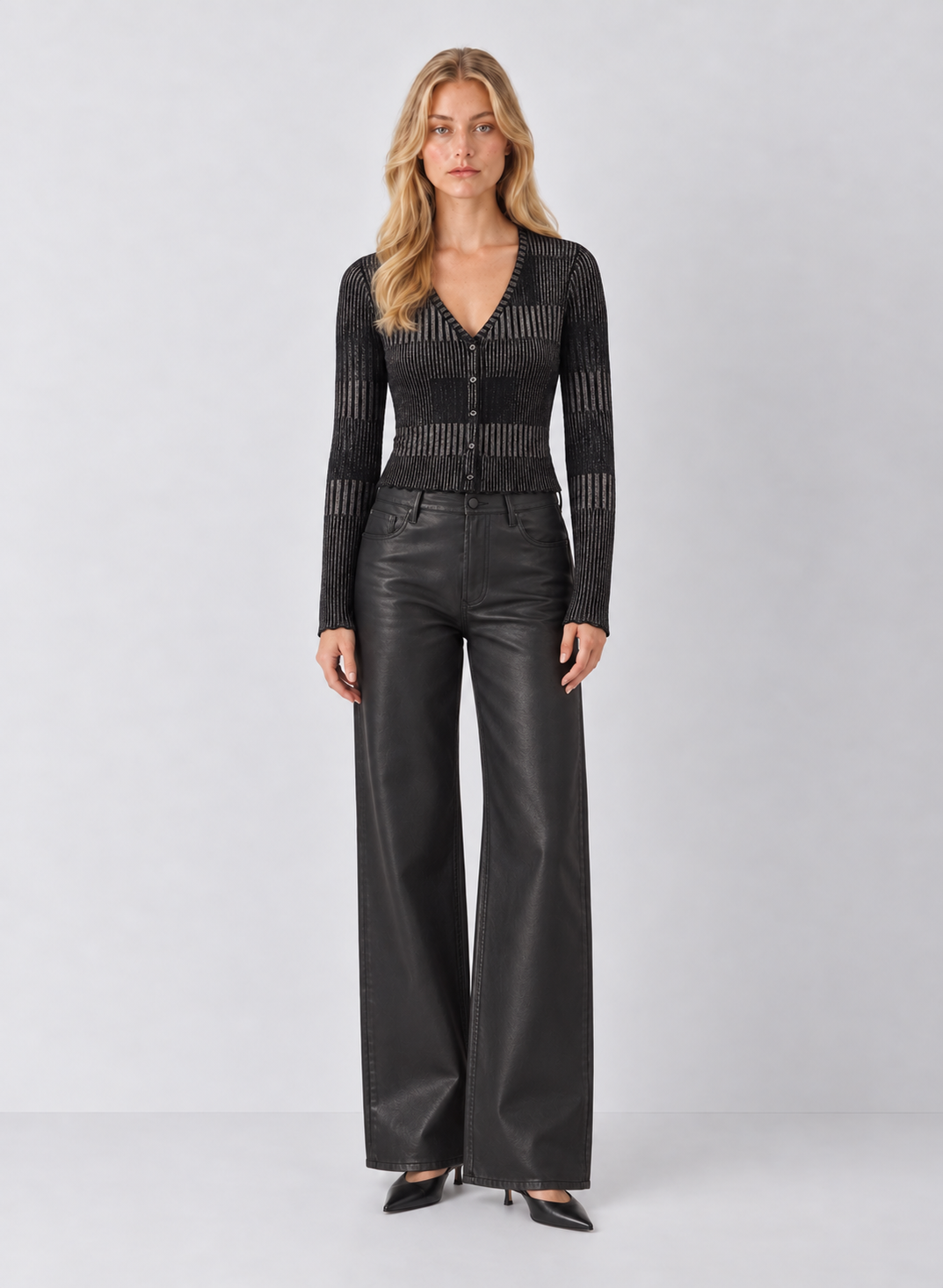 Dear John Patria Shimmer Ribbed Cardigan