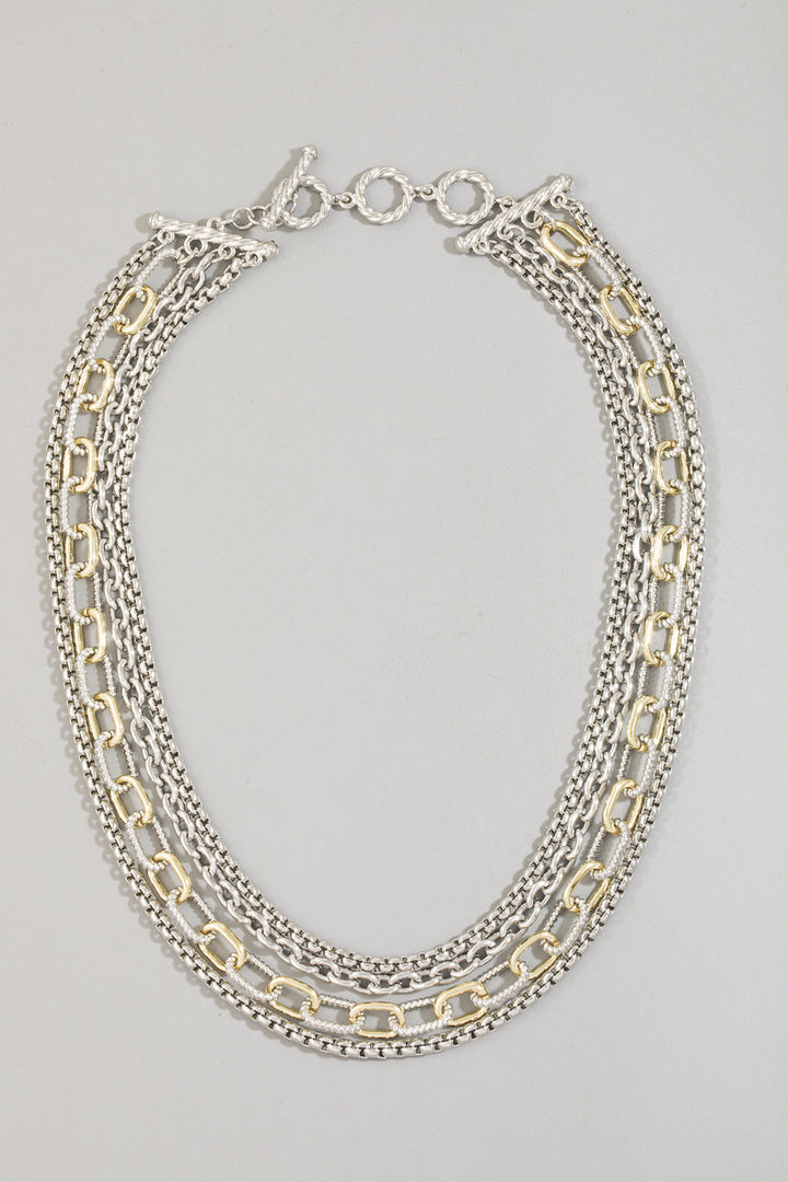 The Mixed Chain Toggle Necklace