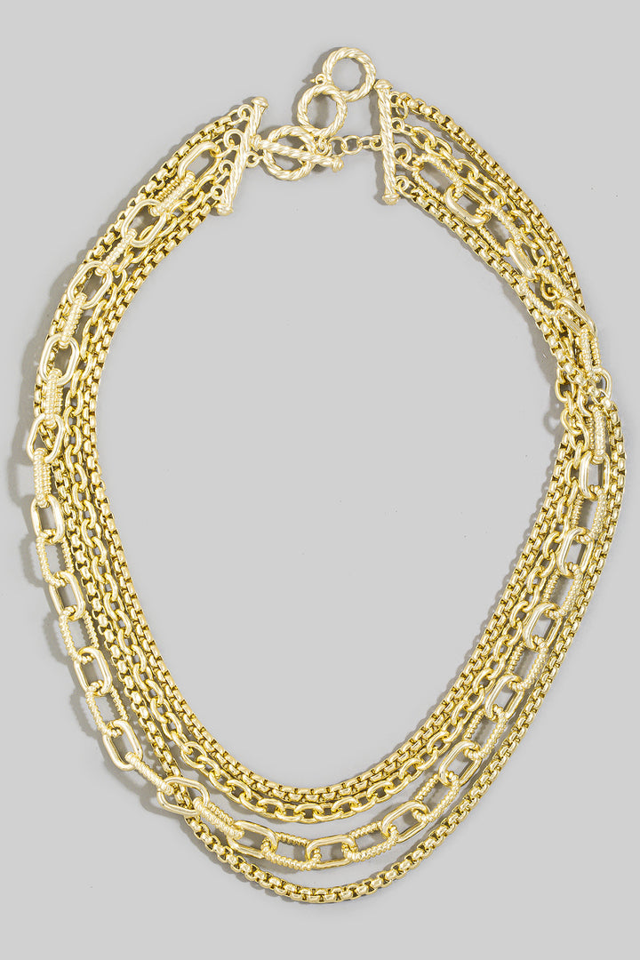 The Mixed Chain Toggle Necklace