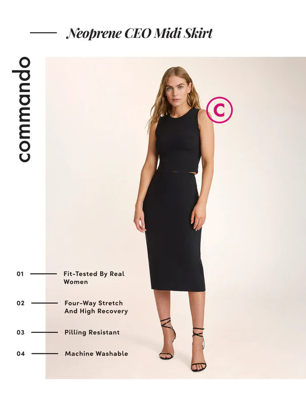 Commando Neoprene CEO Midi Skirt