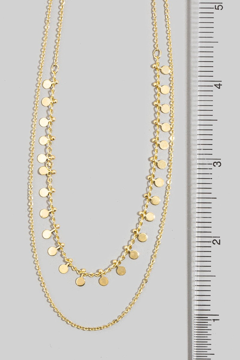Dainty Layered Charm Necklace