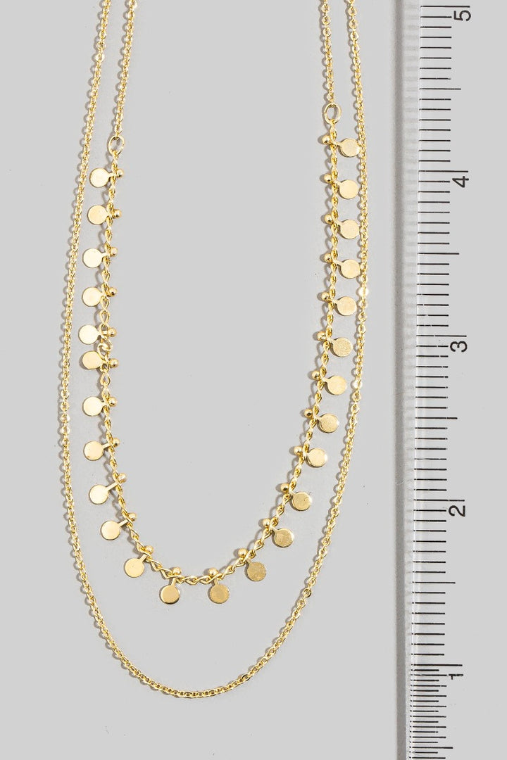 Dainty Layered Charm Necklace