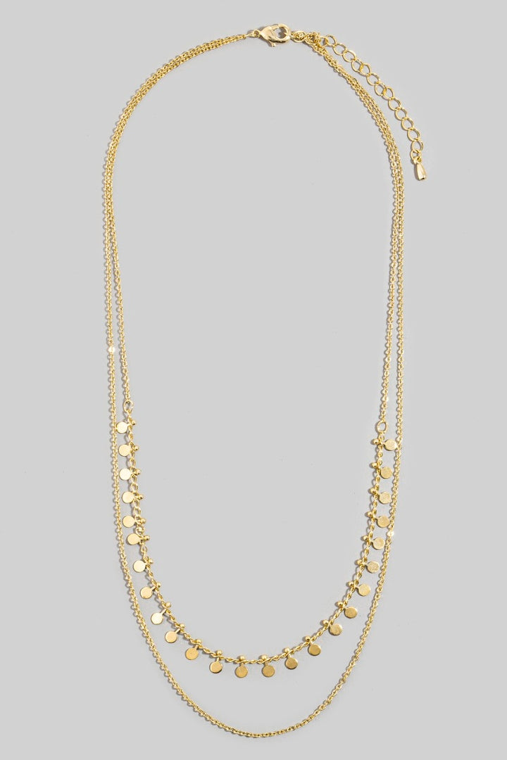 Dainty Layered Charm Necklace