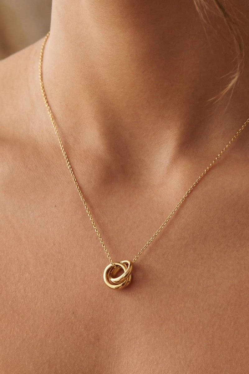 Preorder Knotted Hoops Pendant Necklace