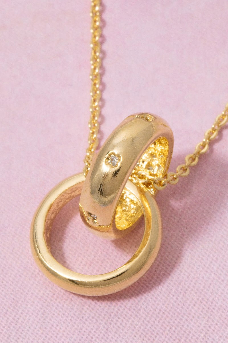 Preorder Knotted Hoops Pendant Necklace