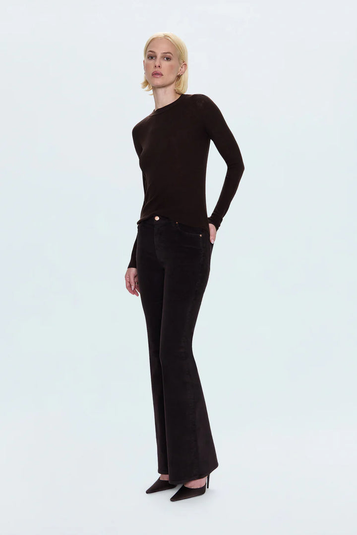 Pistola Kinsley Mid Rise Ultra Flare Pant - Mocha