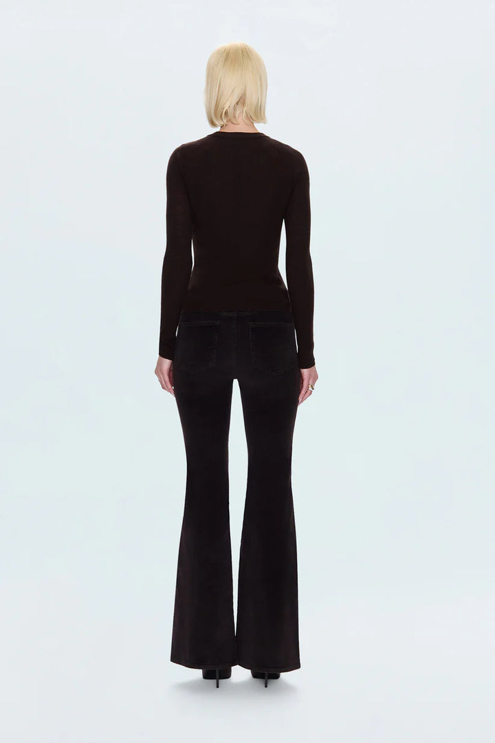 Pistola Kinsley Mid Rise Ultra Flare Pant - Mocha