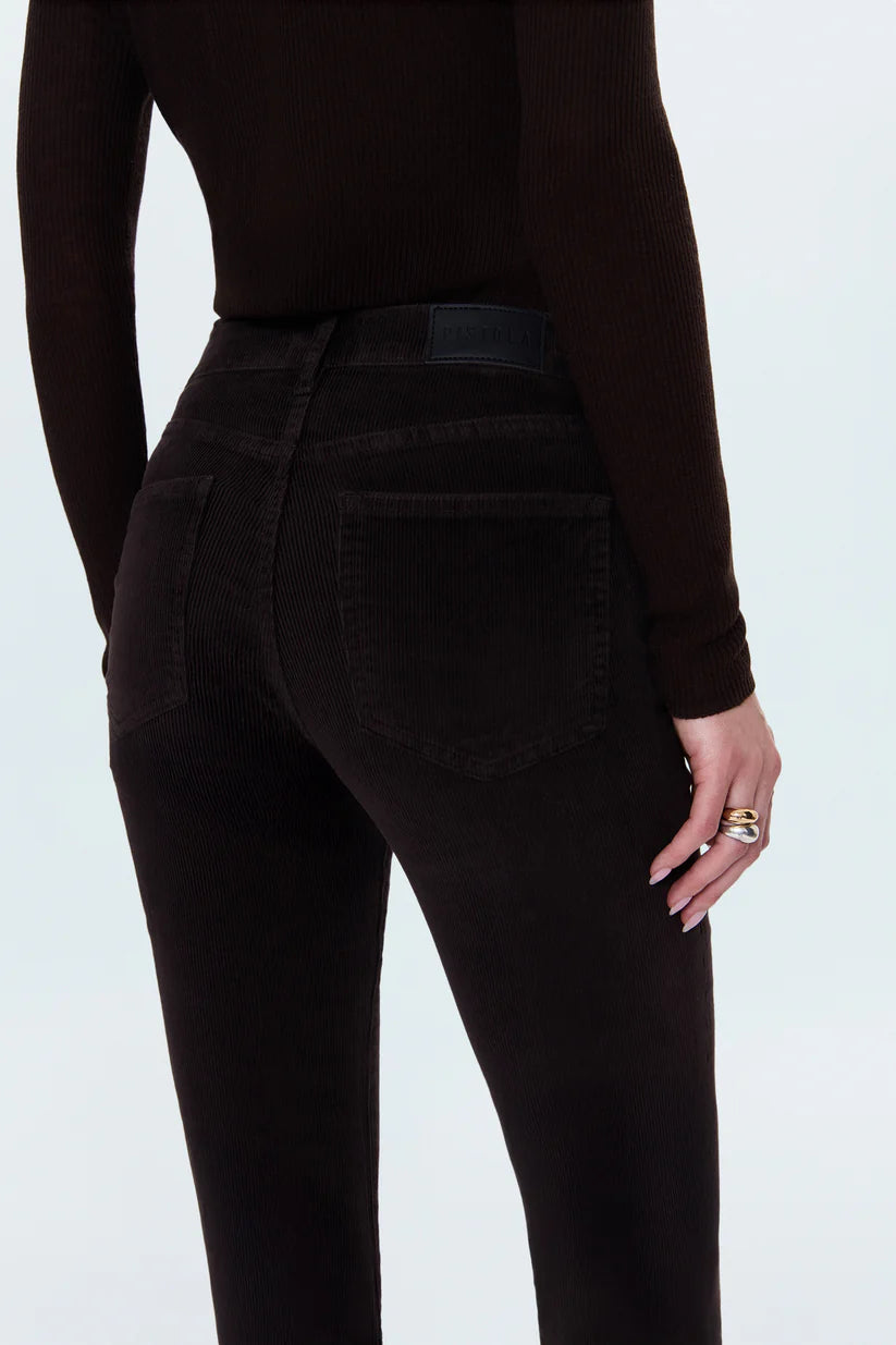 Pistola Kinsley Mid Rise Ultra Flare Pant - Mocha
