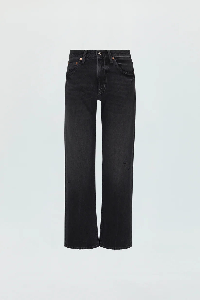 Pistola Lexi Mid Rise Bowed Straight Leg Jeans - Mercury