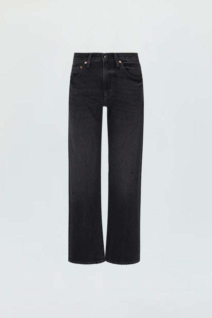 Pistola Lexi Mid Rise Bowed Straight Leg Jeans - Mercury