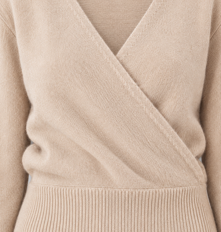 V Neck Wrap Sweater