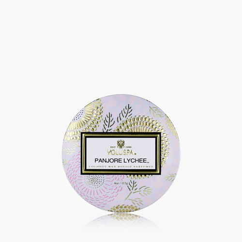 Panjore Lychee Mini Tin Candle