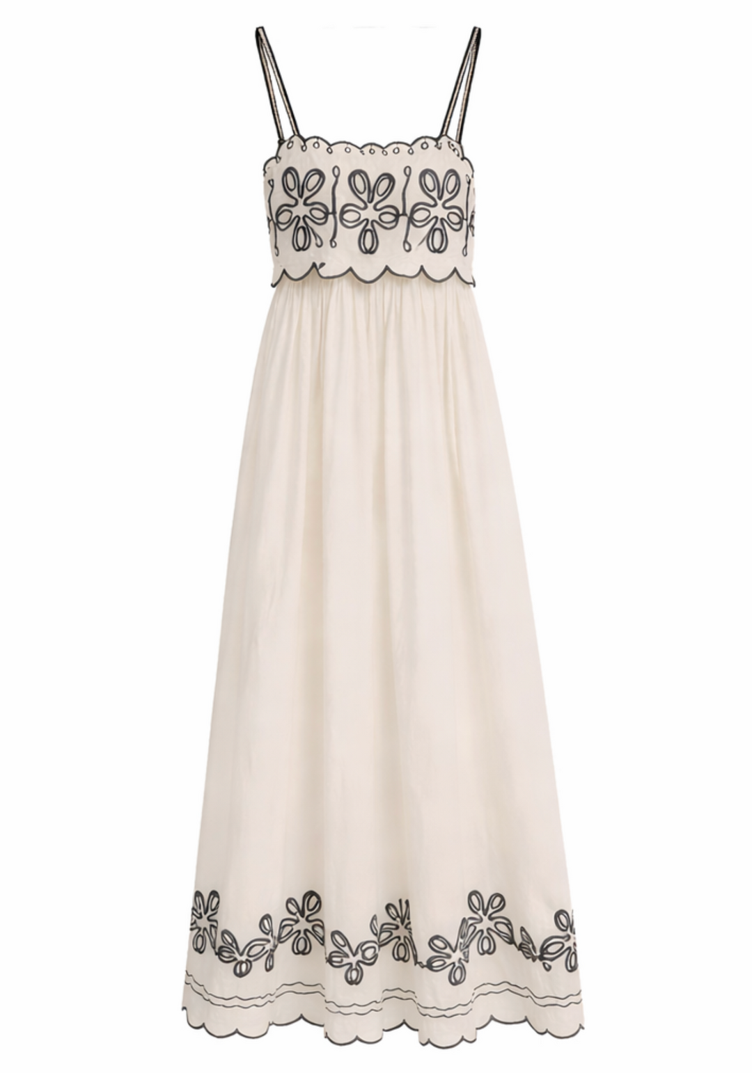 Abstract Print Neutral Maxi Dress
