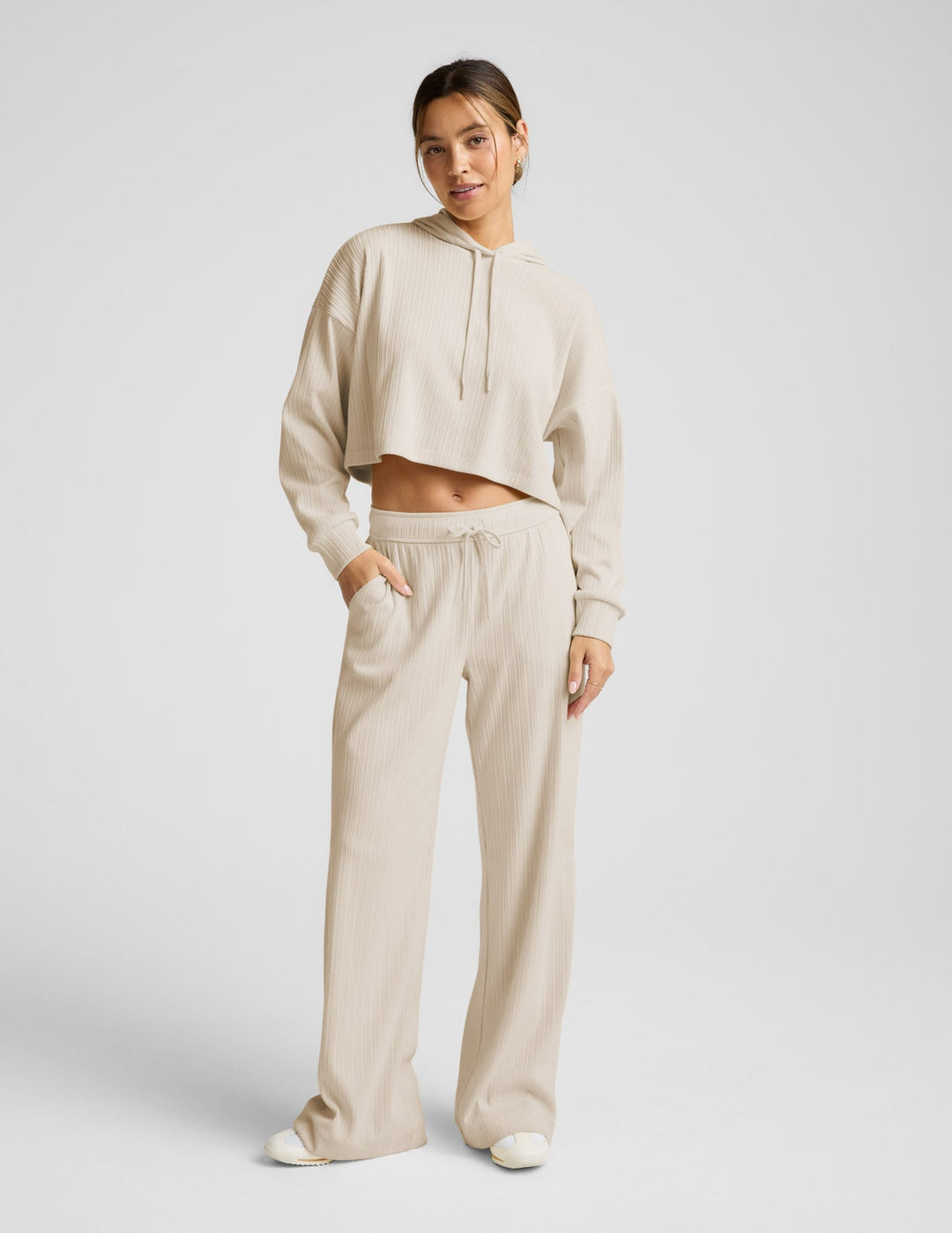 Beyond Yoga Breathe Easy Ribbed Wide Leg Pant