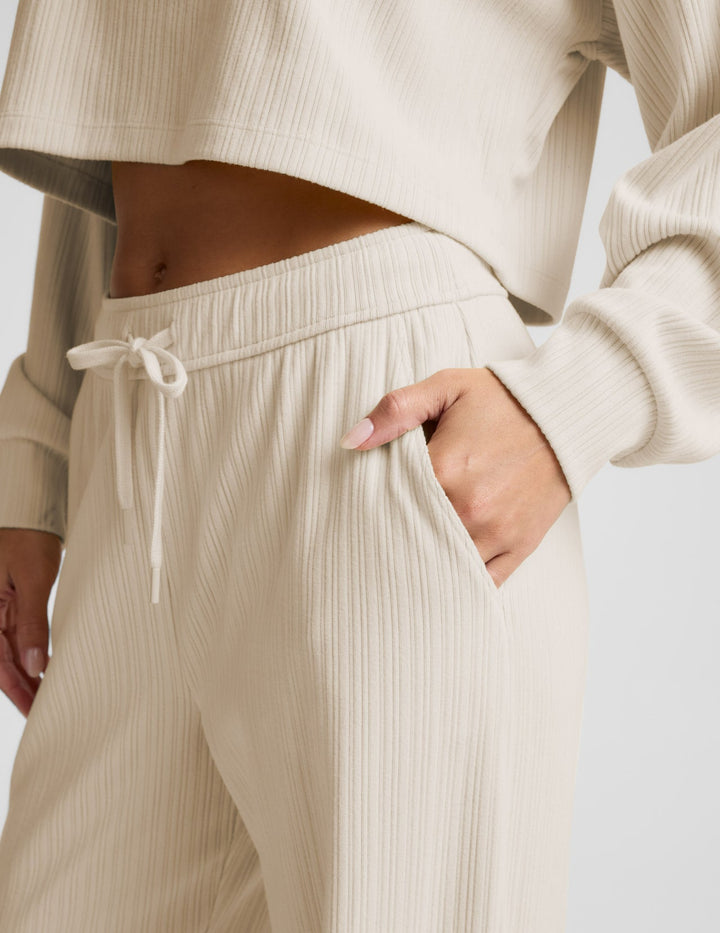 Beyond Yoga Breathe Easy Ribbed Wide Leg Pant