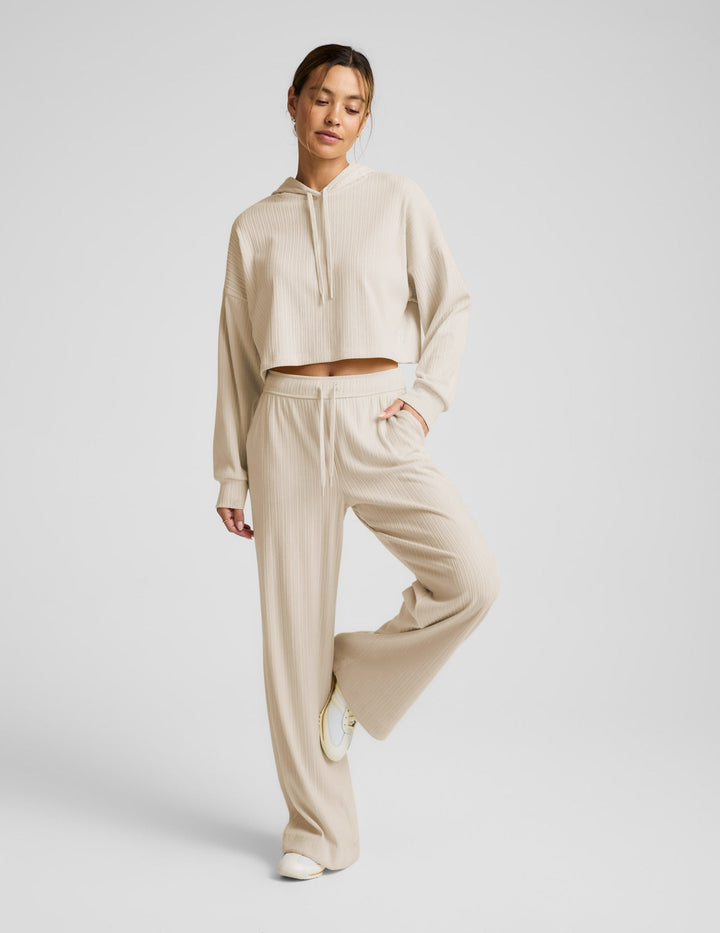 Beyond Yoga Breathe Easy Ribbed Cropped Hoodie