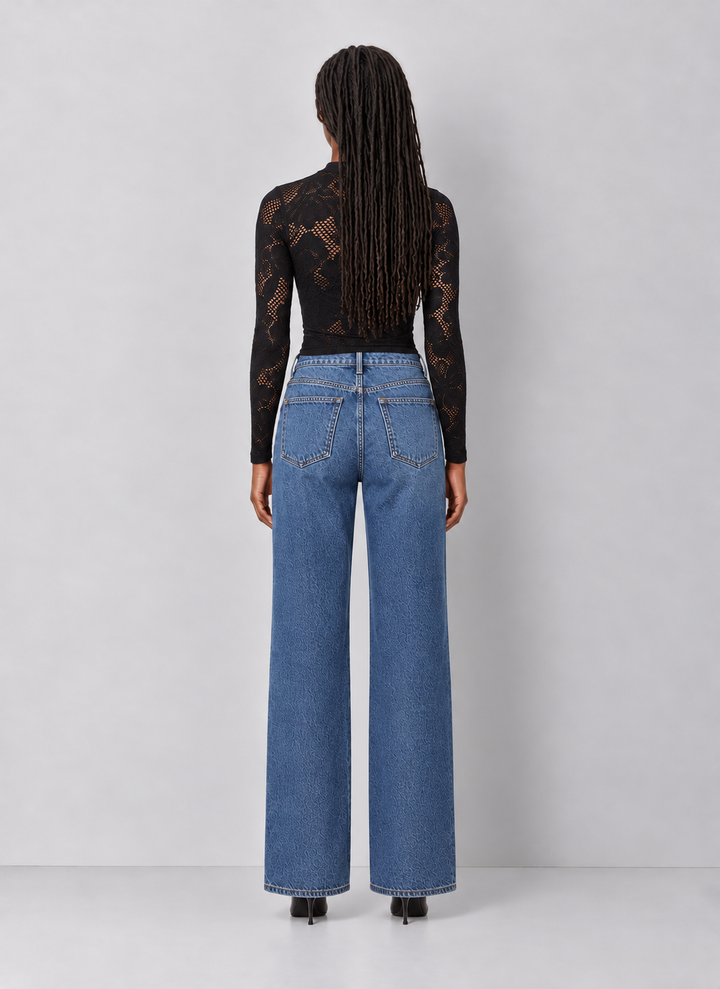 Jacquard Fishnet Layering Top