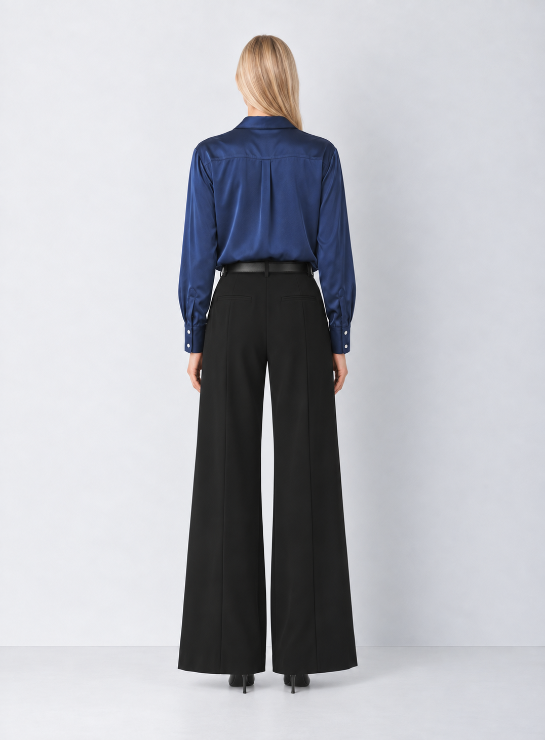 Satin Long Sleeve Blouse