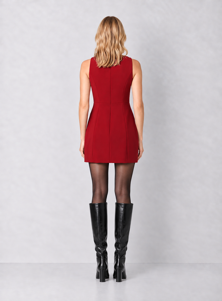French Connection Whisper Boatneck Mini Dress