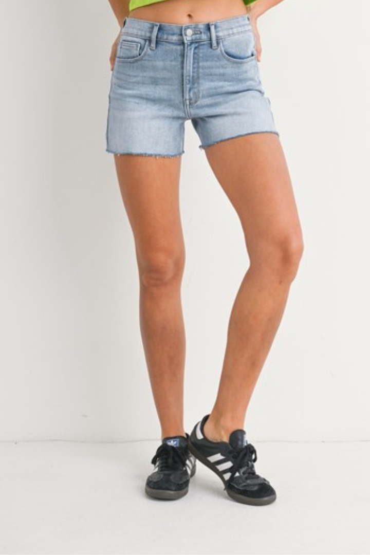 Just Black Stretch High Rise Short