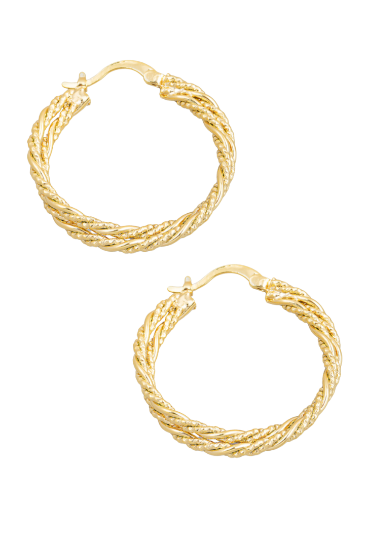 Double Layer Hoop Earrings